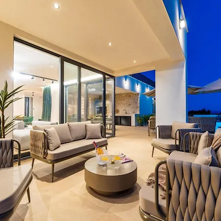 Galla - Sea View, Jacuzzi, Heated Pool Modern Design Villa Vodice
