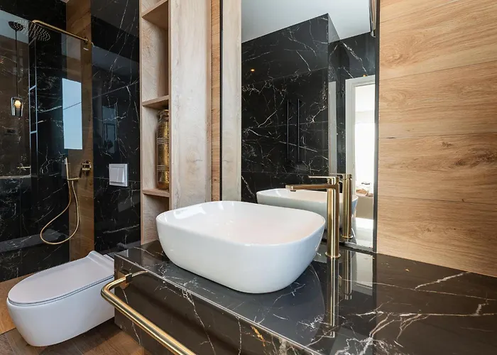 Galla - Sea View, Jacuzzi, Heated Pool Modern Design *