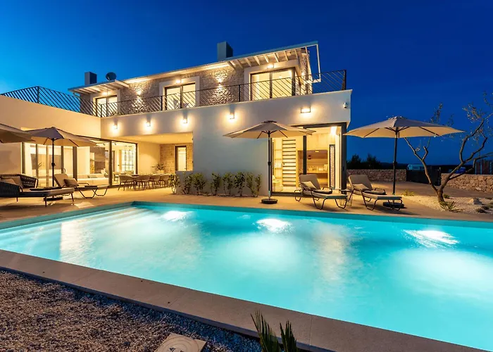 Villa Galla - Heated Pool, Sea View, Jaccuzzi, Modern Design